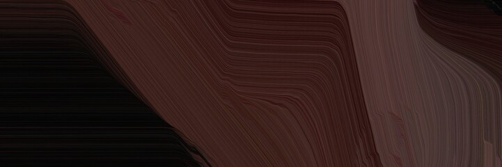 dynamic designed horizontal header with very dark pink, old mauve and black colors. dynamic curved lines with fluid flowing waves and curves