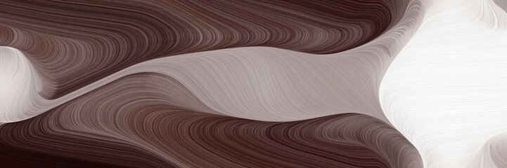 decorative designed horizontal header with old mauve, linen and dark gray colors. dynamic curved lines with fluid flowing waves and curves