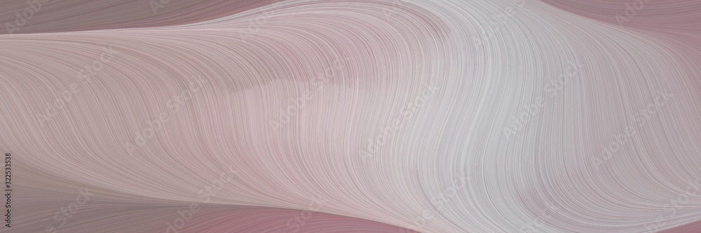 Poster artistic designed horizontal header with dark gray, old lavender and gray gray colors. dynamic curve