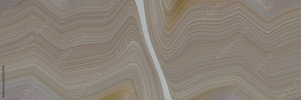 Poster modern banner with gray gray, dark gray and pastel brown colors. dynamic curved lines with fluid flo