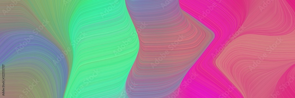 Poster dynamic banner with gray gray, rosy brown and medium aqua marine colors. dynamic curved lines with f