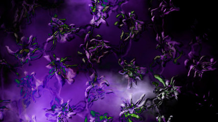 Naklejka na ściany i meble Purple and Black Abstract Texture Background