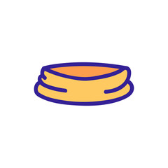 Bandana icon vector. Thin line sign. Isolated contour symbol illustration