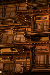 長野県　渋温泉　温泉街