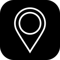 Round edged Location Icon to use in web application interface. It can also be used for travel and tourism industry.