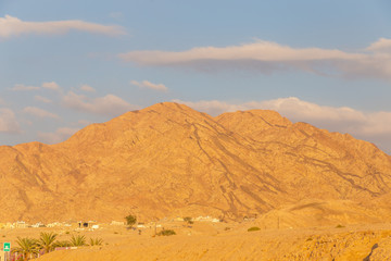 Fototapeta na wymiar Mountains near Aqaba city, Jordan