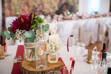 Décoration de table de mariage