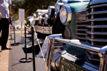 old car front closeup