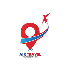 Air Travel logo vector icon design template-vector
