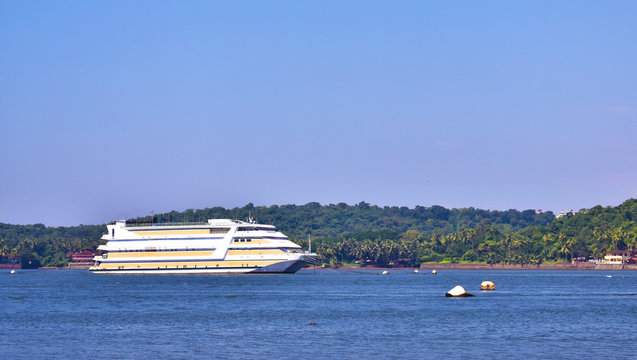 Luxury Floating Casino ship in Mandovi River in Goa
