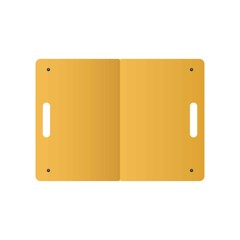 Folder is open and pststaya on a white background, vector