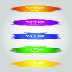 TV News Bars Set Vector