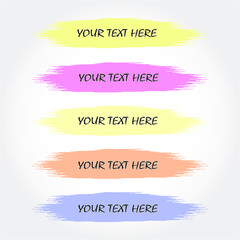 TV News Bars Set Vector