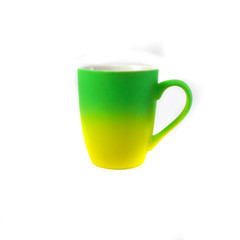 glass mug with stripes and color separation