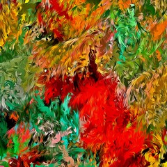 abstract grunge background from color chaotic blurred spots brush strokes of different sizes on textured canvas