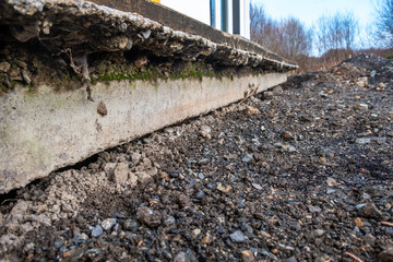 Subsidence under a house caused by a broken water service pipe