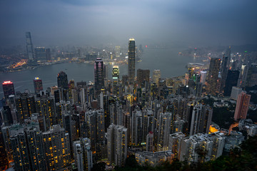 Obraz premium Panoramę Hongkongu
