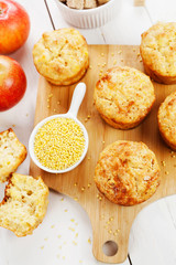Millet muffins with apple