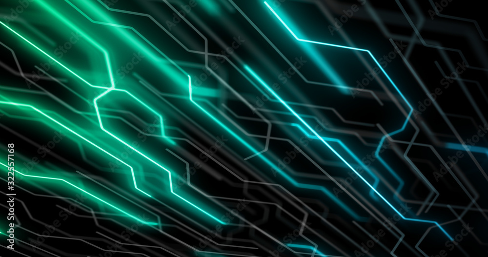 Poster circuit board, motherboard, digital chip. tech science background. integrated communication processo