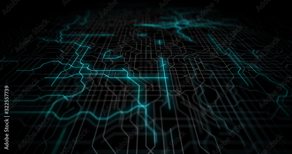  circuit board, motherboard, digital chip. tech science background. integrated communication processo