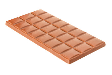 Chocolate bar isolated on a white background