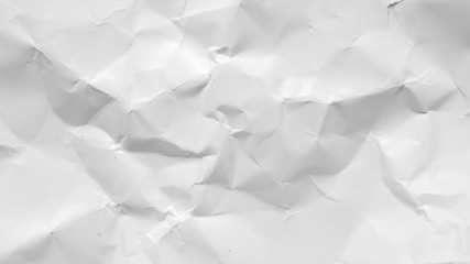 Obraz premium crumpled white paper background. craft paper
