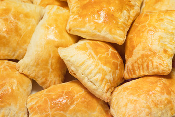 hot puff pastry background