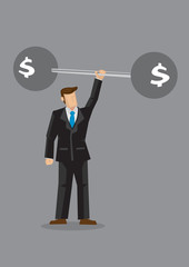Financial Strength Vector Illustration
