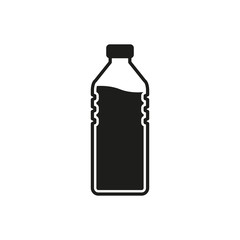 The icon of the bottle. Simple vector illustration