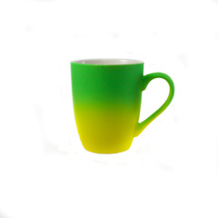 glass mug with stripes and color separation