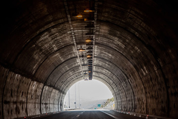 Tunnel in the mountains