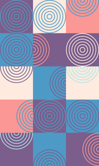 Circular Abstract Vector Pattern Design