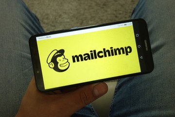 KONSKIE, POLAND - June 29, 2019: Mailchimp logo on mobile phone