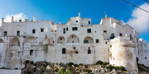 White houses in Ostuni, Italy