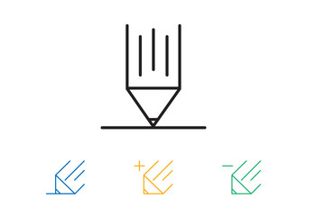 Modern Pencil icon vector
