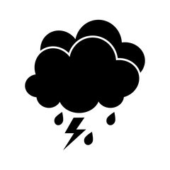thunderstorm icon design vector logo template EPS 10