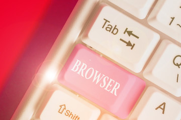 Handwriting text writing Browser. Conceptual photo Computer program Graphical user interface...