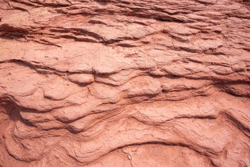 Roter Sandstein, Felsformation, Cavendish Beach, Prince Edward Island, Kanada