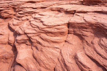 Roter Sandstein, Felsformation, Cavendish Beach, Prince Edward Island, Kanada