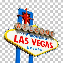 Türaufkleber Las Vegas Las Vegas, Nevada/USA - 10. März 2019: Welcome to Fabulous Las Vegas Sign, entworfen von Betty Willis im Jahr 1959.
