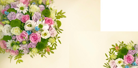 Bouquet of flowers  on white background