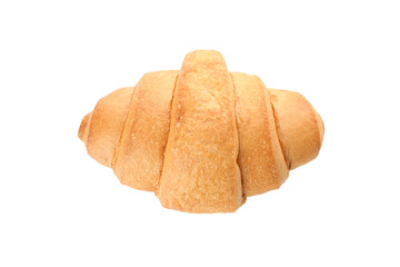 Freshly baked croissant isolated on white background