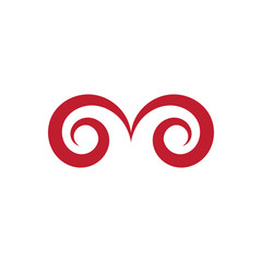 Obraz premium Spiral Logo Template vector symbol