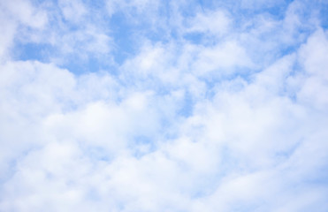 Sky and clouds with a beautiful light in the twilight