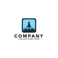 Rocket Startup Logo Icon Design, Abstract Business Corporate Identity Symbol