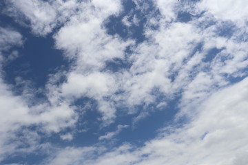 blue sky with clouds