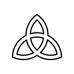 Celtic outline icon isolated. Symbol, logo illustration for mobile concept and web design.
