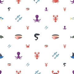 marine icons pattern seamless
