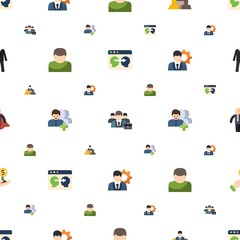 manager icons pattern seamless