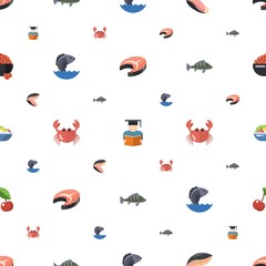 food icons pattern seamless
